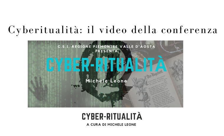 [VIDEOCONFERENZA] Cyber - ritualità
